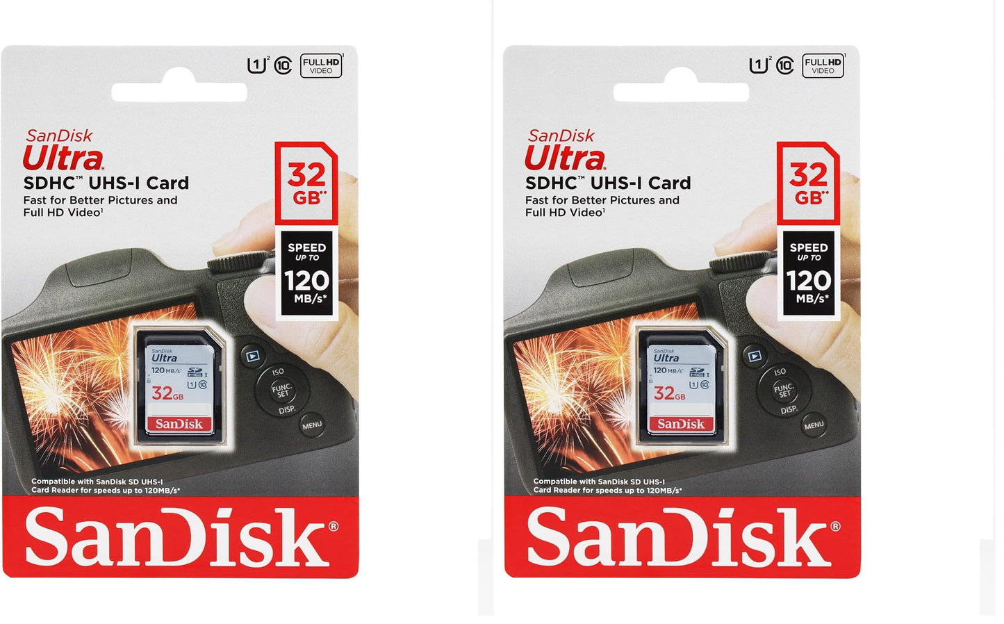 128GB SDXC Memory Card, High-Speed UHS-I, C10, U1, Full HD Performance