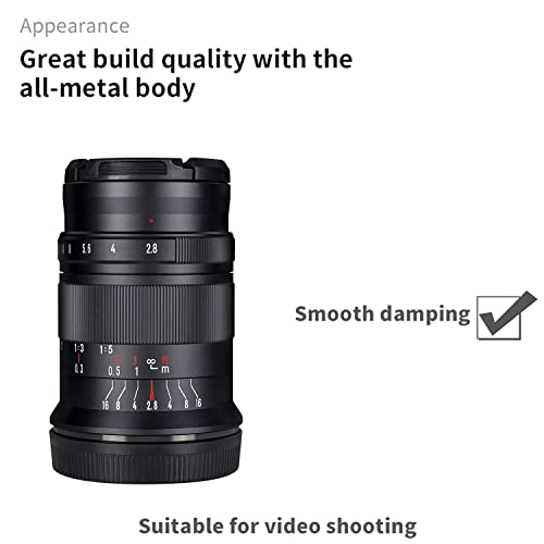 60mm APS-C Macro Prime Lens with F2.8 Aperture & High-Precision Optics