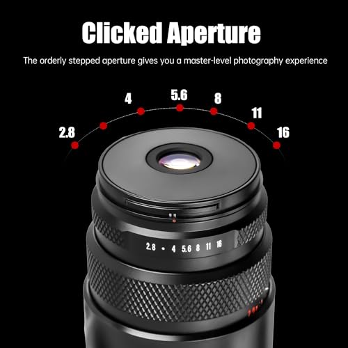 Ultra Macro Lens with 2X–5X Magnification, Full-Frame Compatibility & Manual Focus Control