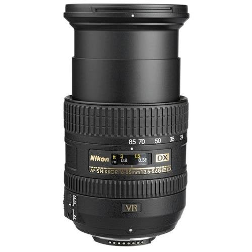 Standard Zoom Lens with 16–85mm Range, Vibration Reduction & Autofocus for DSLR Cameras