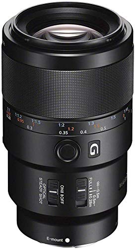 90mm Macro Prime Lens for Sony Full-Frame Cameras, F2.8, Optical Stabilization & High-Resolution G Series Optics