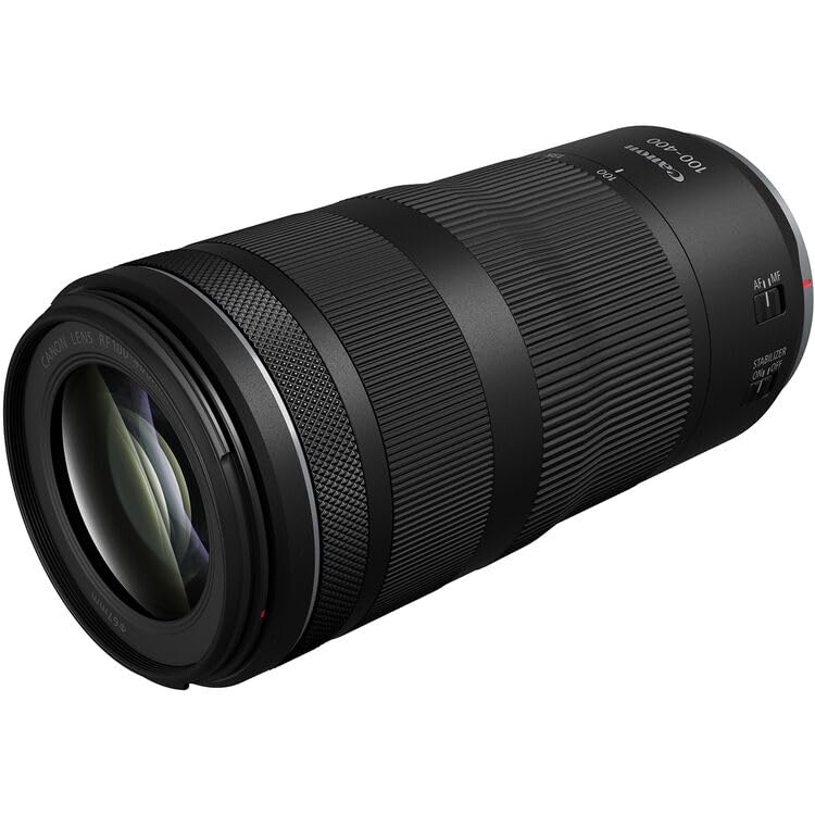 Canon RF 100-400mm f/5.6-8 IS USM Lens | Lightweight Telephoto Zoom with Optical Image Stabilization, Fast Nano USM AF & Compact Design | For Wildlife & Sports Photography (5050C002) + 64GB Card + Bag