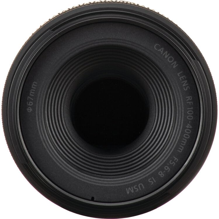 Canon RF 100-400mm f/5.6-8 IS USM Lens | Lightweight Telephoto Zoom with Optical Image Stabilization, Fast Nano USM AF & Compact Design | For Wildlife & Sports Photography (5050C002) + 64GB Card + Bag