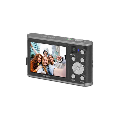 Digital Camera with High-Resolution Sensor, Rear Selfie Lens, Autofocus & 4K Ultra HD Video