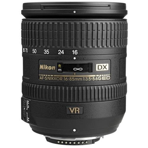 Standard Zoom Lens with 16–85mm Range, Vibration Reduction & Autofocus for DSLR Cameras