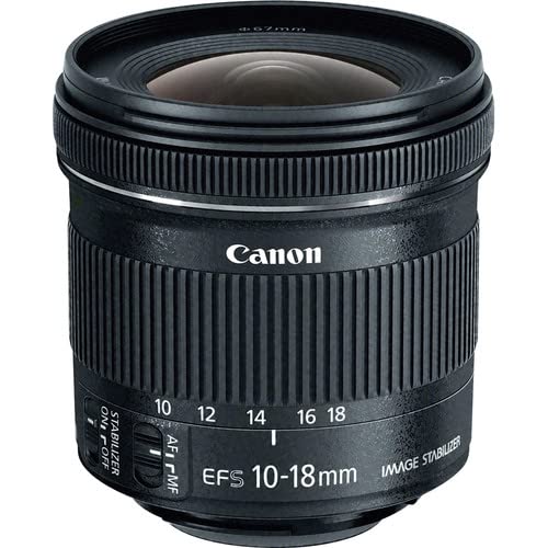 Ultra-Wide Zoom Lens with 10–18mm Range, Image Stabilization, STM Autofocus & Travel Photography Kit