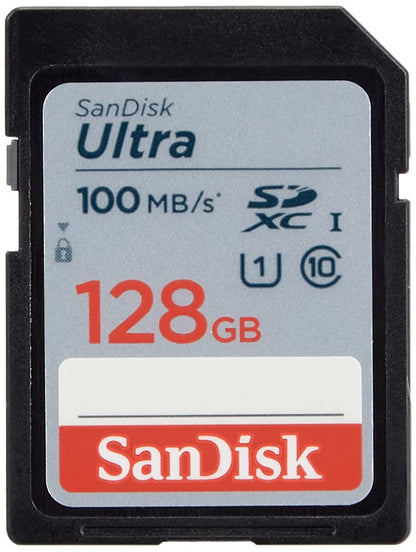 128GB SDXC Memory Card, High-Speed UHS-I, C10, U1, Full HD Performance