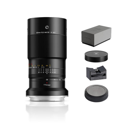 100mm 2X Ultra Macro Prime Lens for Full-Frame Mirrorless Cameras with High-Precision Optics