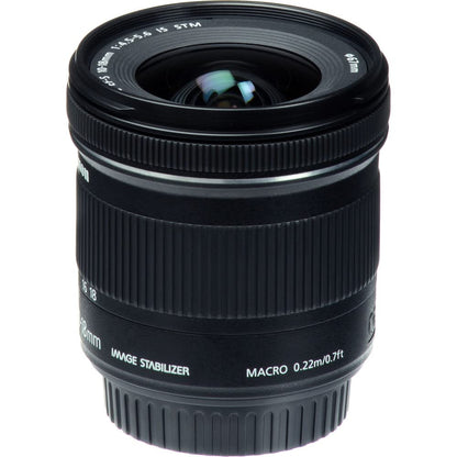 Ultra-Wide Zoom Lens with 10–18mm Range, Image Stabilization, STM Autofocus & Travel Photography Kit