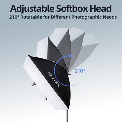 Softbox Lighting Kit for Photography & Video, Portable Studio Lighting System