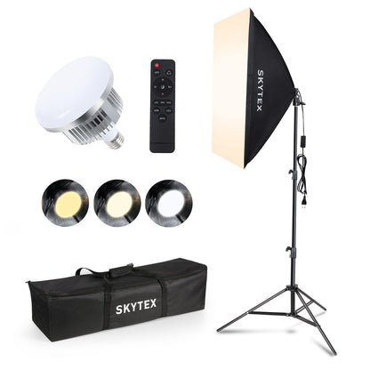 Softbox Lighting Kit for Photography & Video, Portable Studio Lighting System