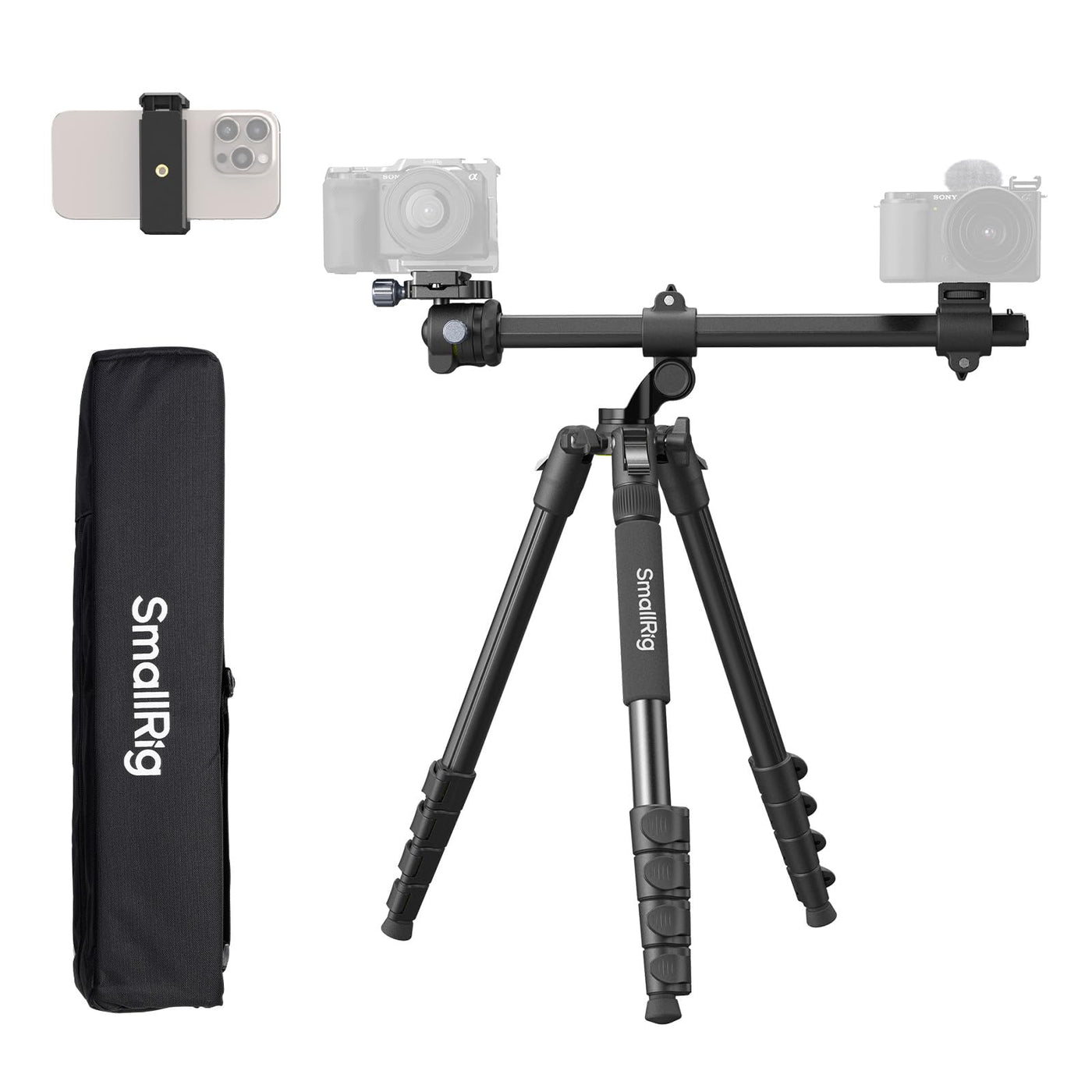 Foldable Aluminum Camera Tripod & Monopod for Photography & Video Stability