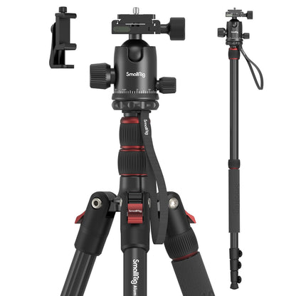 Foldable Aluminum Camera Tripod & Monopod for Photography & Video Stability