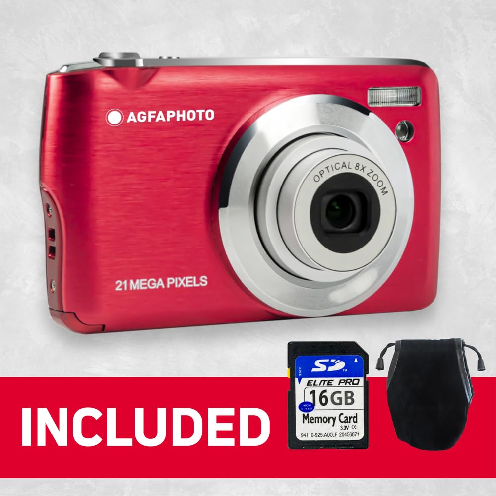Compact Digital Camera with 18MP Sensor, Full HD Video, 8X Optical Zoom & LCD Screen
