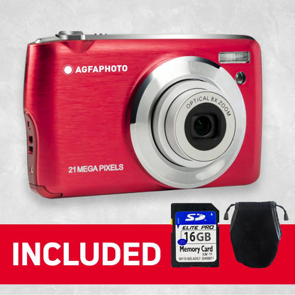 Compact Digital Camera with 18MP Sensor, Full HD Video, 8X Optical Zoom & LCD Screen