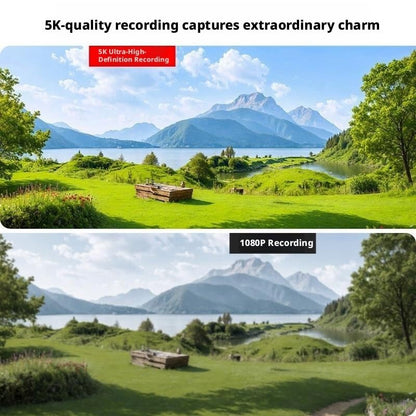 Portable Action Camera with 5K Video, Compact Design & Vlogging Features for Travel