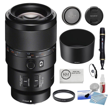 90mm Macro Prime Lens for Sony Full-Frame Cameras, F2.8, Optical Stabilization & High-Resolution G Series Optics
