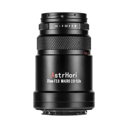 Ultra Macro Lens with 2X–5X Magnification, Full-Frame Compatibility & Manual Focus Control