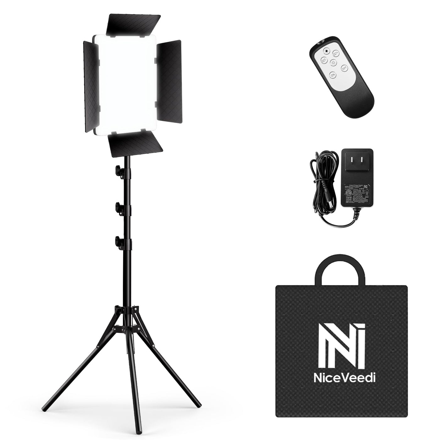 13-inch LED Video Light Kit for Photography & Video, Portable Studio Lighting System