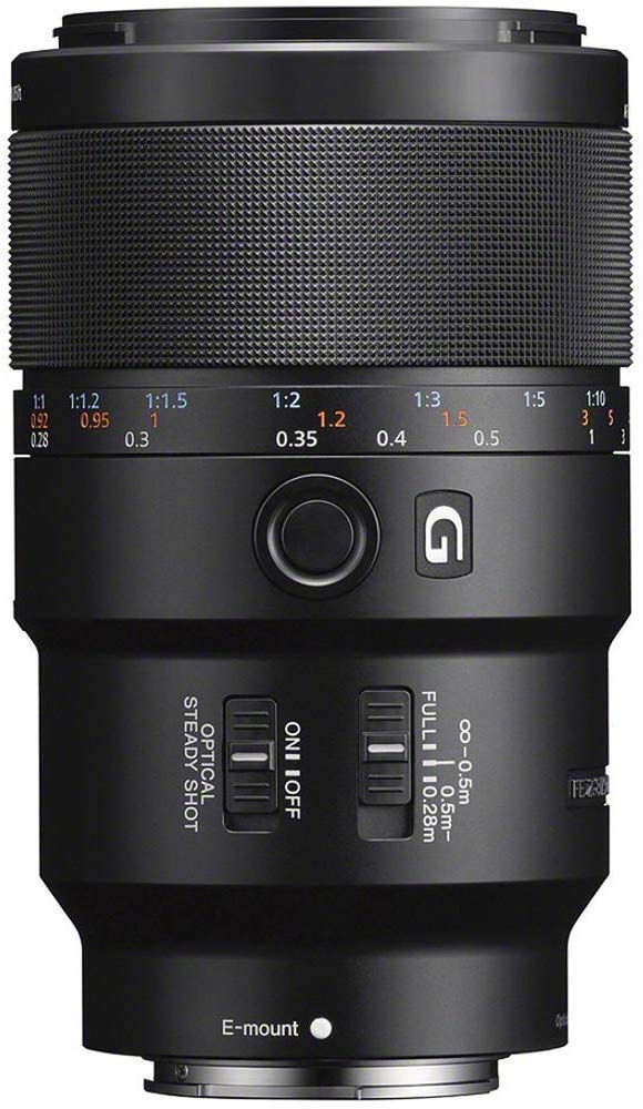 90mm Macro Prime Lens for Sony Full-Frame Cameras, F2.8, Optical Stabilization & High-Resolution G Series Optics