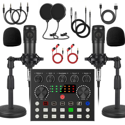 Podcast Microphone Bundle with Voice Changer, Studio Condenser Mic for Recording, Streaming & Gaming
