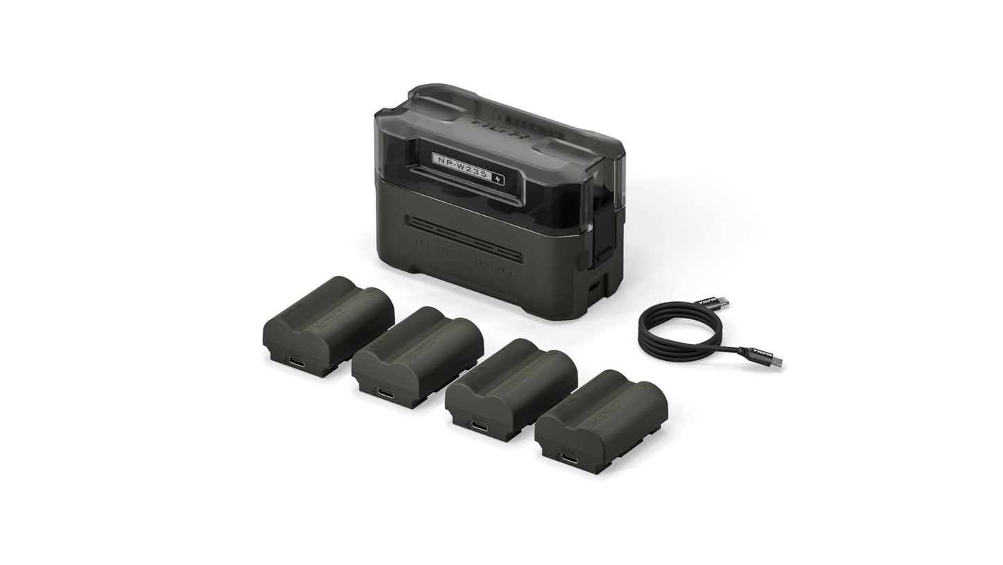 Portable Battery Charging Station for Camera Batteries, Multi-Slot Fast Charging Hub for Photography Gear