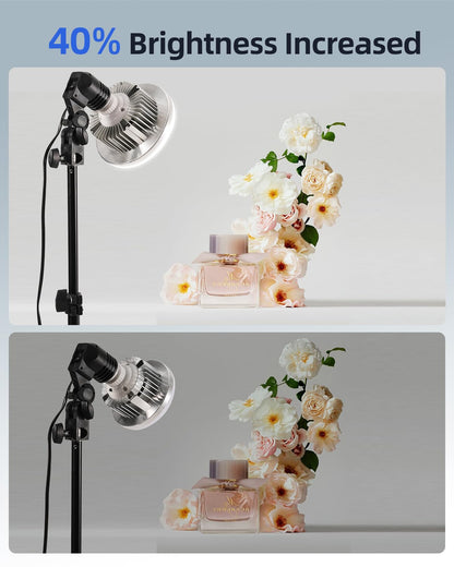 Softbox Lighting Kit for Photography & Video, 16x16in Portable Studio Lighting System
