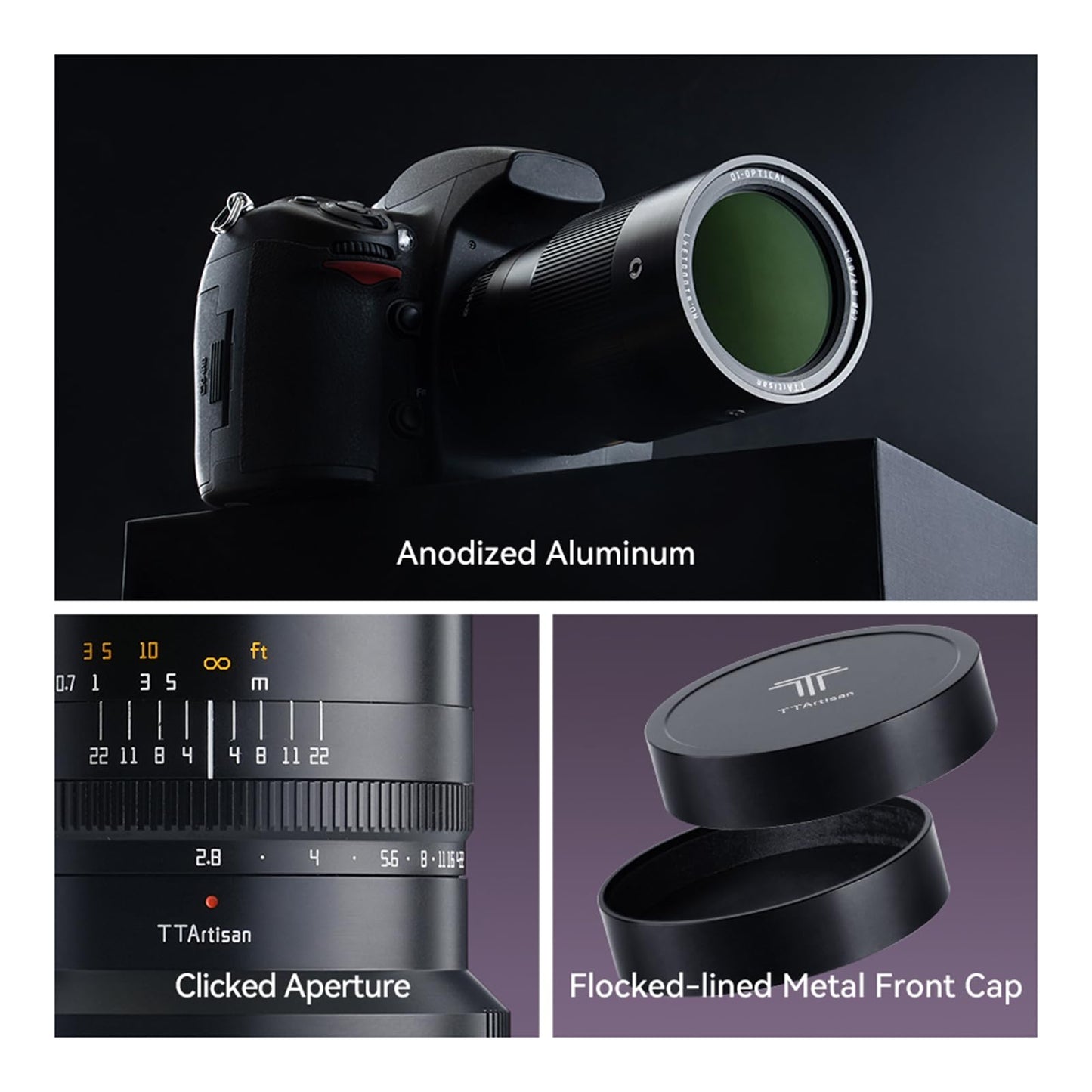 100mm 2X Ultra Macro Prime Lens for Full-Frame Mirrorless Cameras with High-Precision Optics