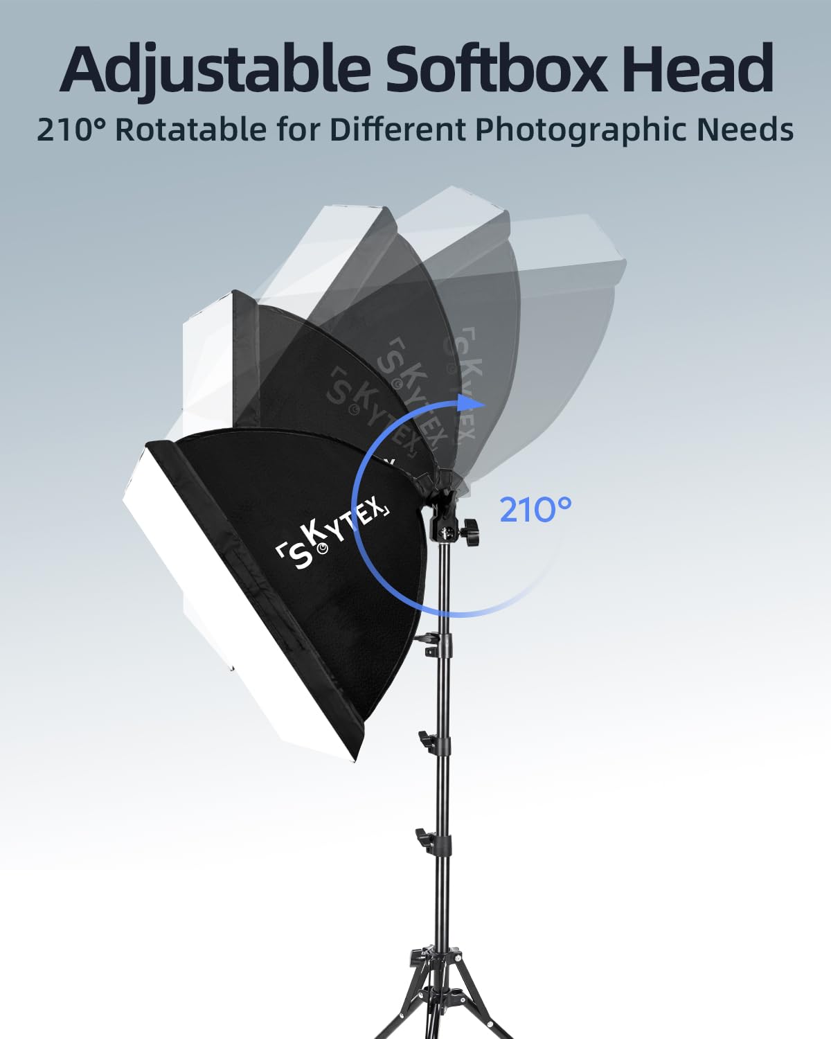 Softbox Lighting Kit for Photography & Video, 16x16in Portable Studio Lighting System