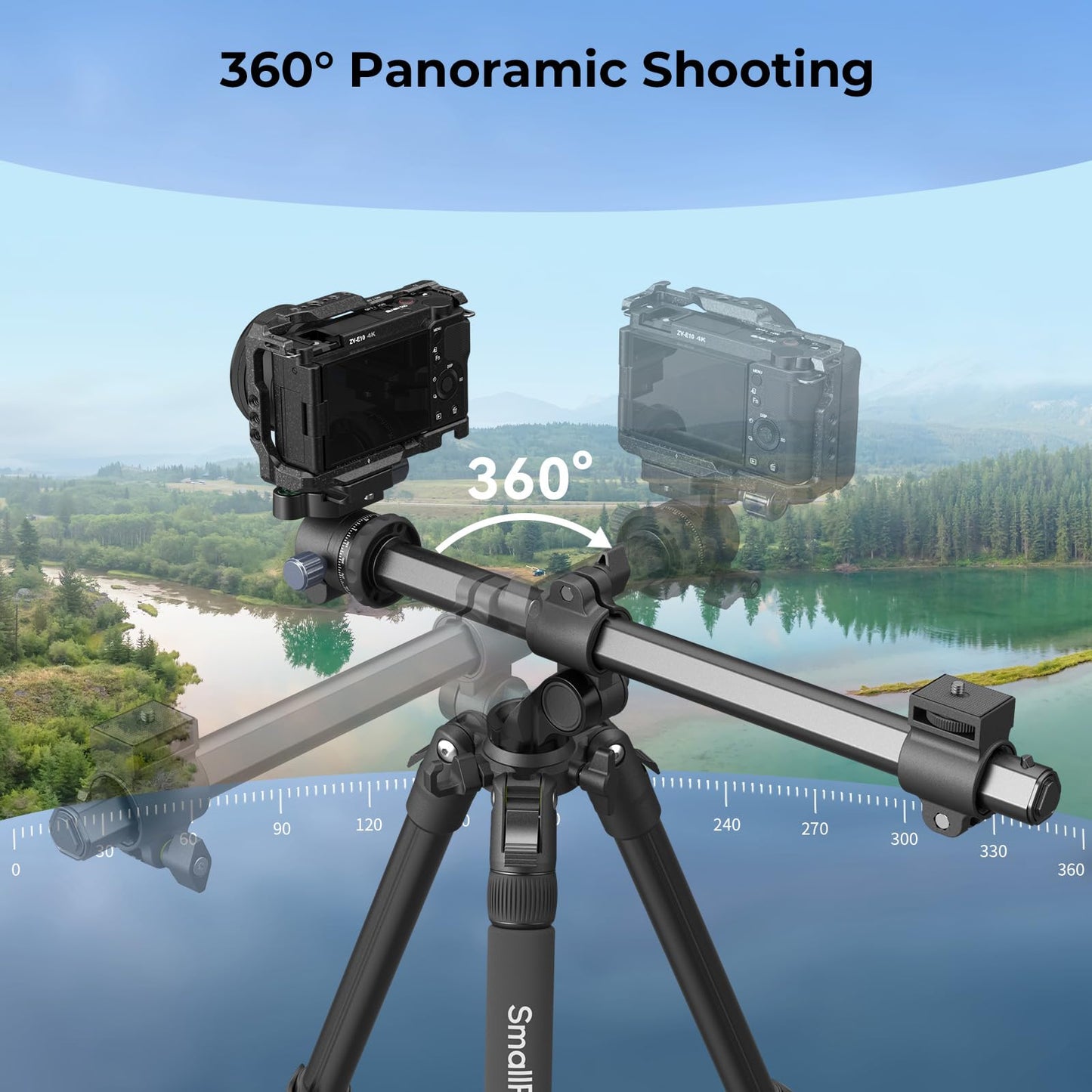 Foldable Aluminum Camera Tripod & Monopod for Photography & Video Stability