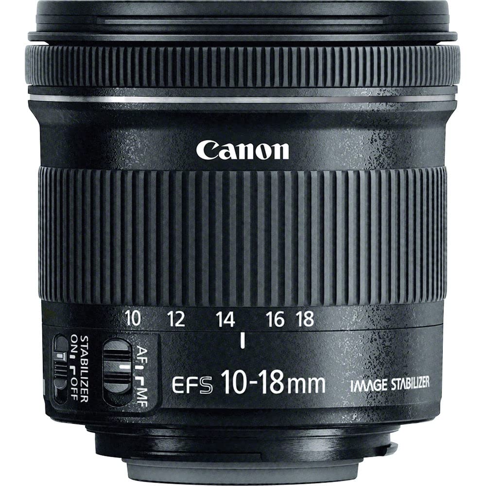 Ultra-Wide Zoom Lens with 10–18mm Range, Image Stabilization, STM Autofocus & Travel Photography Kit