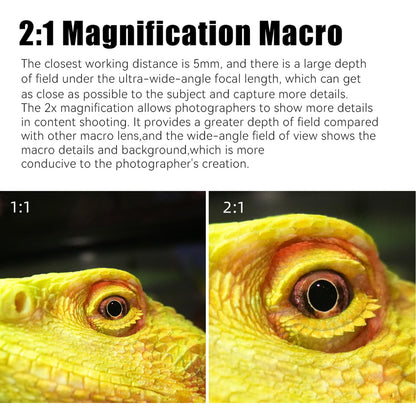 18mm Ultra Macro Probe Lens with 2X Magnification, 90° Angle View & Waterproof Design