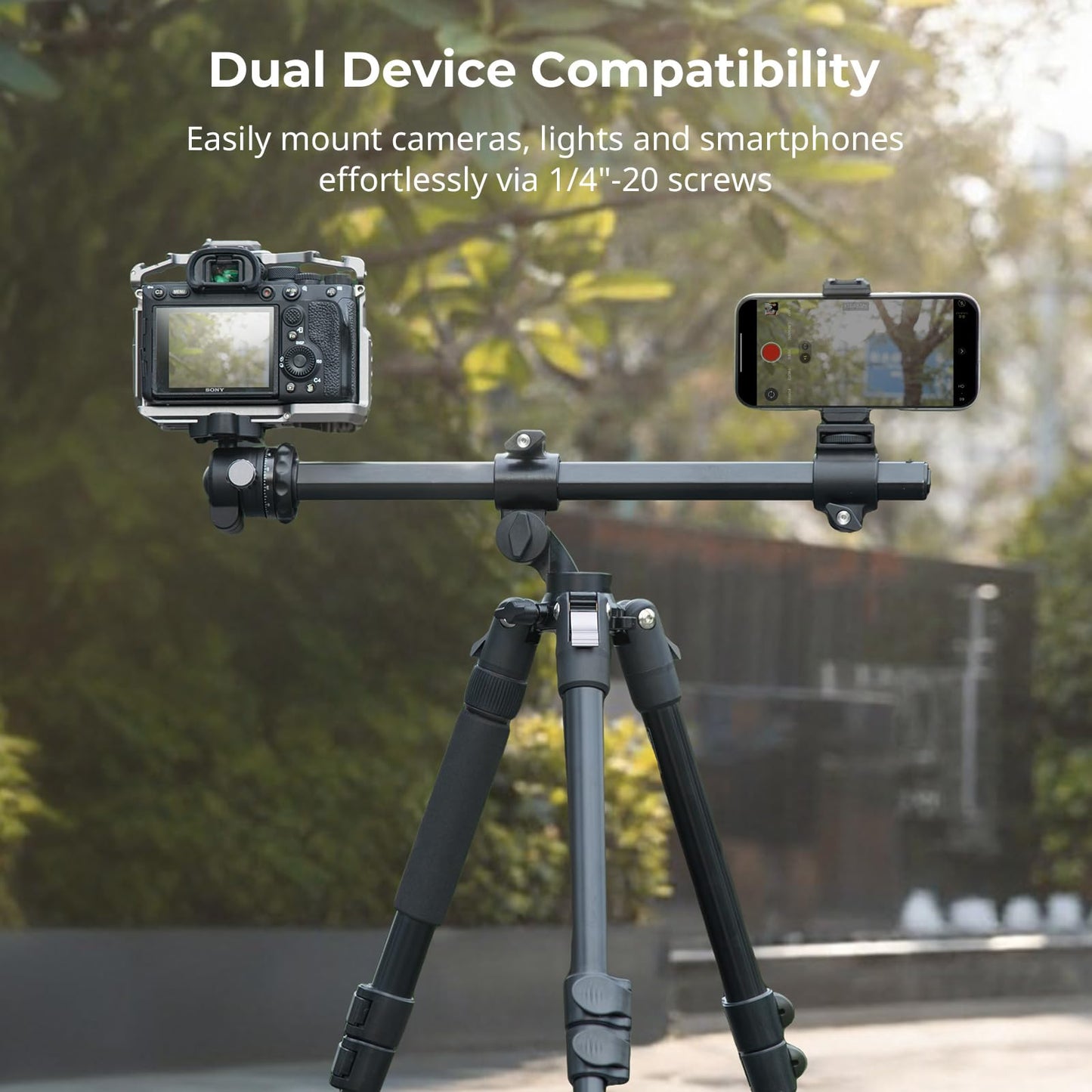 Foldable Aluminum Camera Tripod & Monopod for Photography & Video Stability