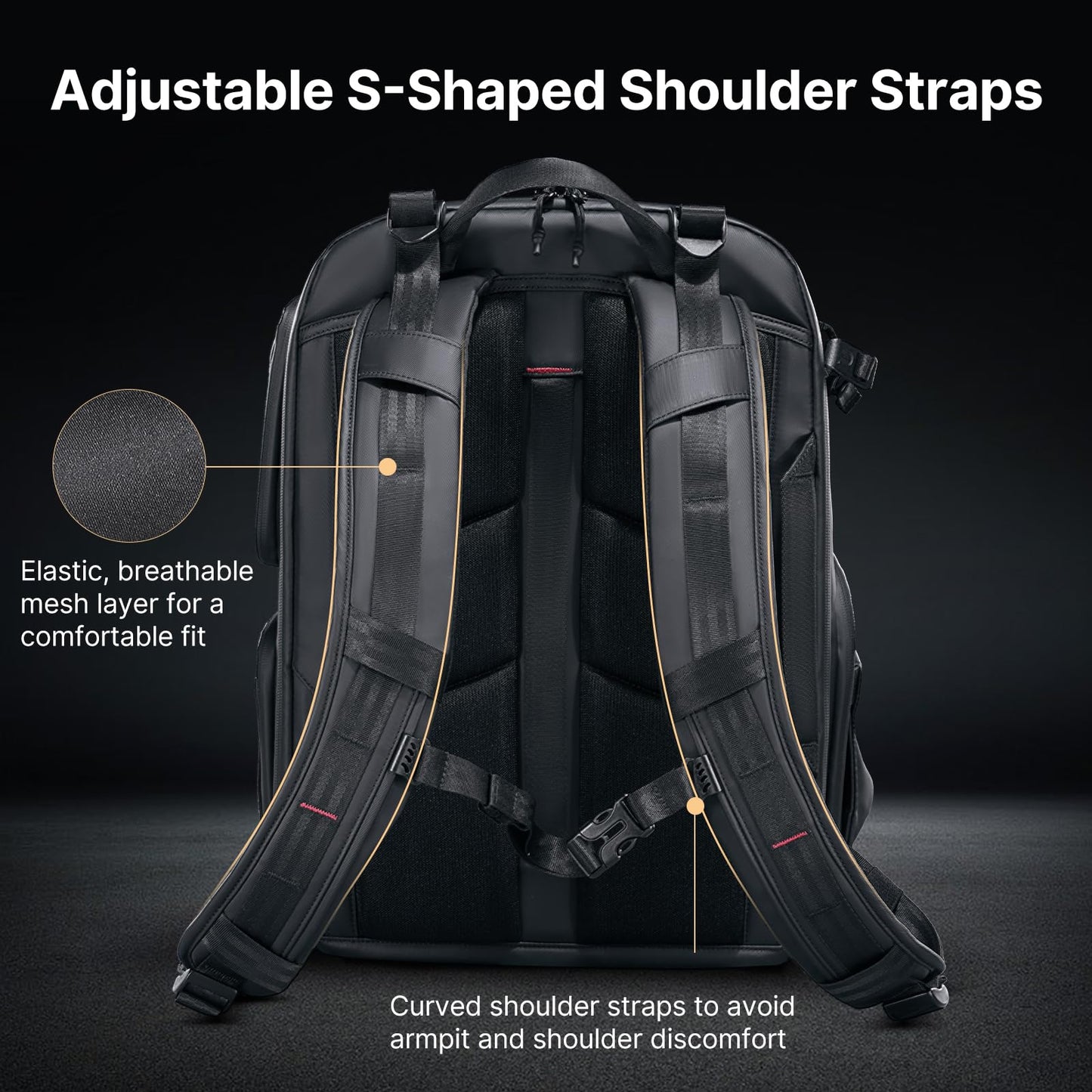 35L Hardshell Camera Backpack with Anti-Theft Design, Waterproof Protection & Laptop Compartment for Travel Photography