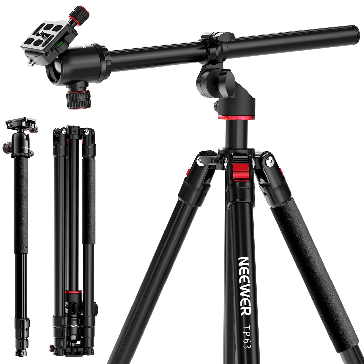 Camera Tripod & Monopod Combo for Photography & Video Stability