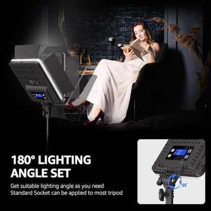 13-inch LED Video Light Kit for Photography & Video, Portable Studio Lighting System