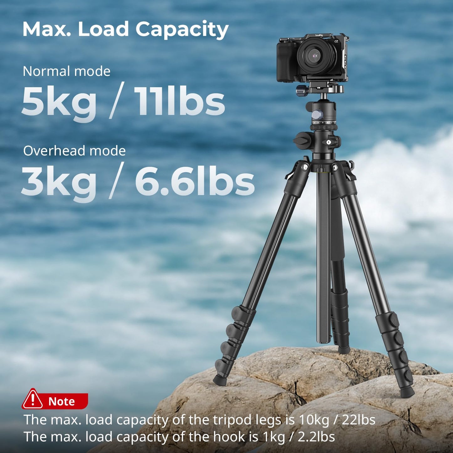 Foldable Aluminum Camera Tripod & Monopod for Photography & Video Stability