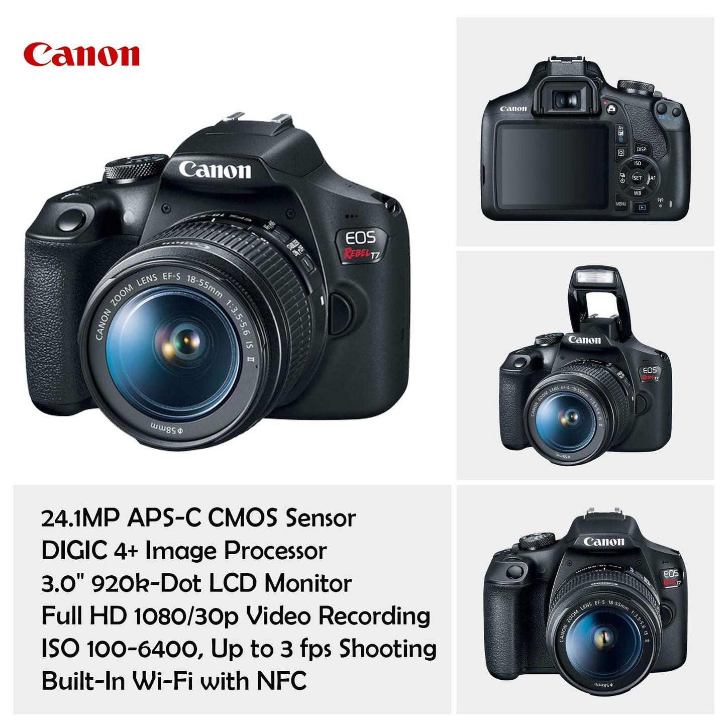 DSLR Camera Bundle with Dual Lenses & Accessories Kit