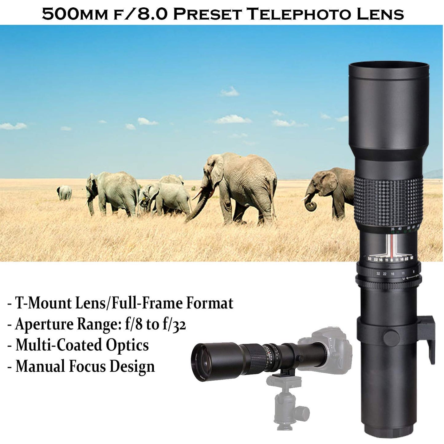 DSLR Camera Bundle with Dual Lenses & Accessories Kit