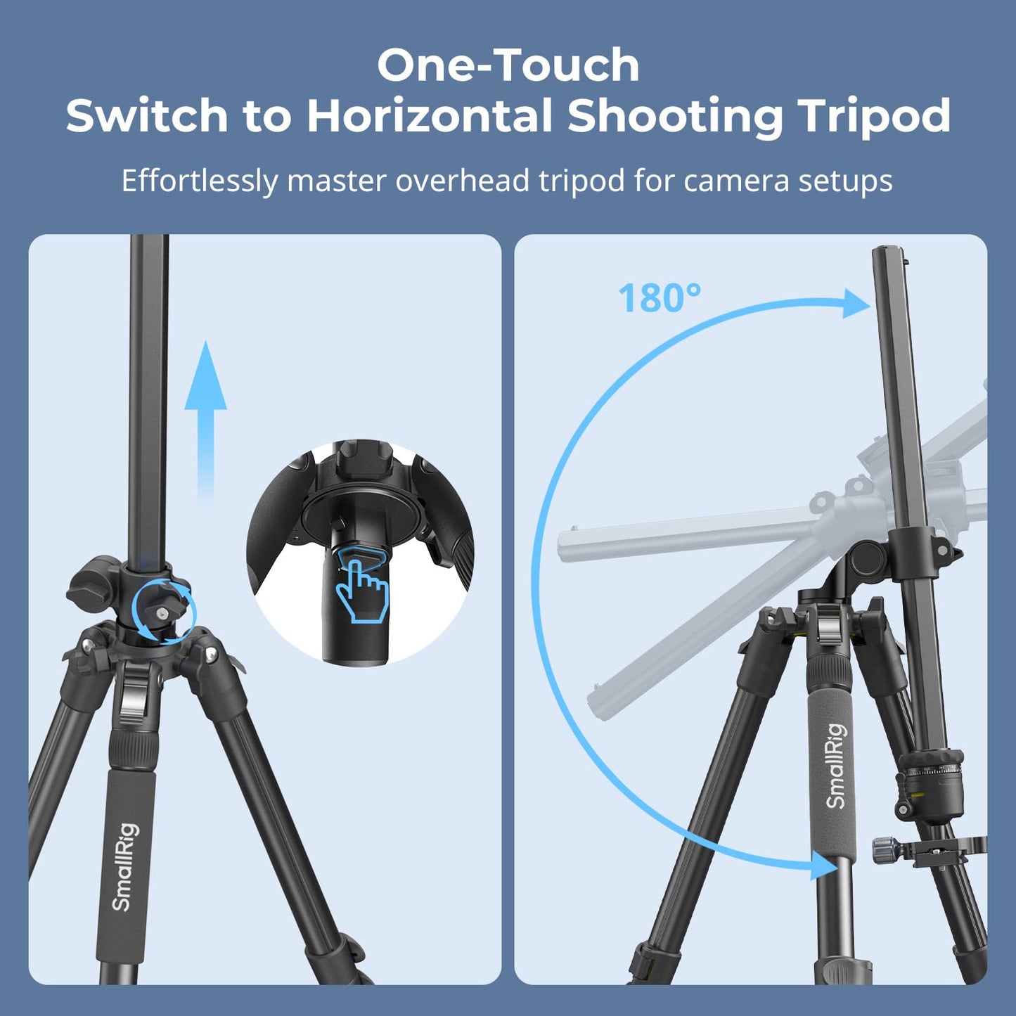 Foldable Aluminum Camera Tripod & Monopod for Photography & Video Stability