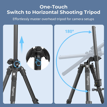 Foldable Aluminum Camera Tripod & Monopod for Photography & Video Stability