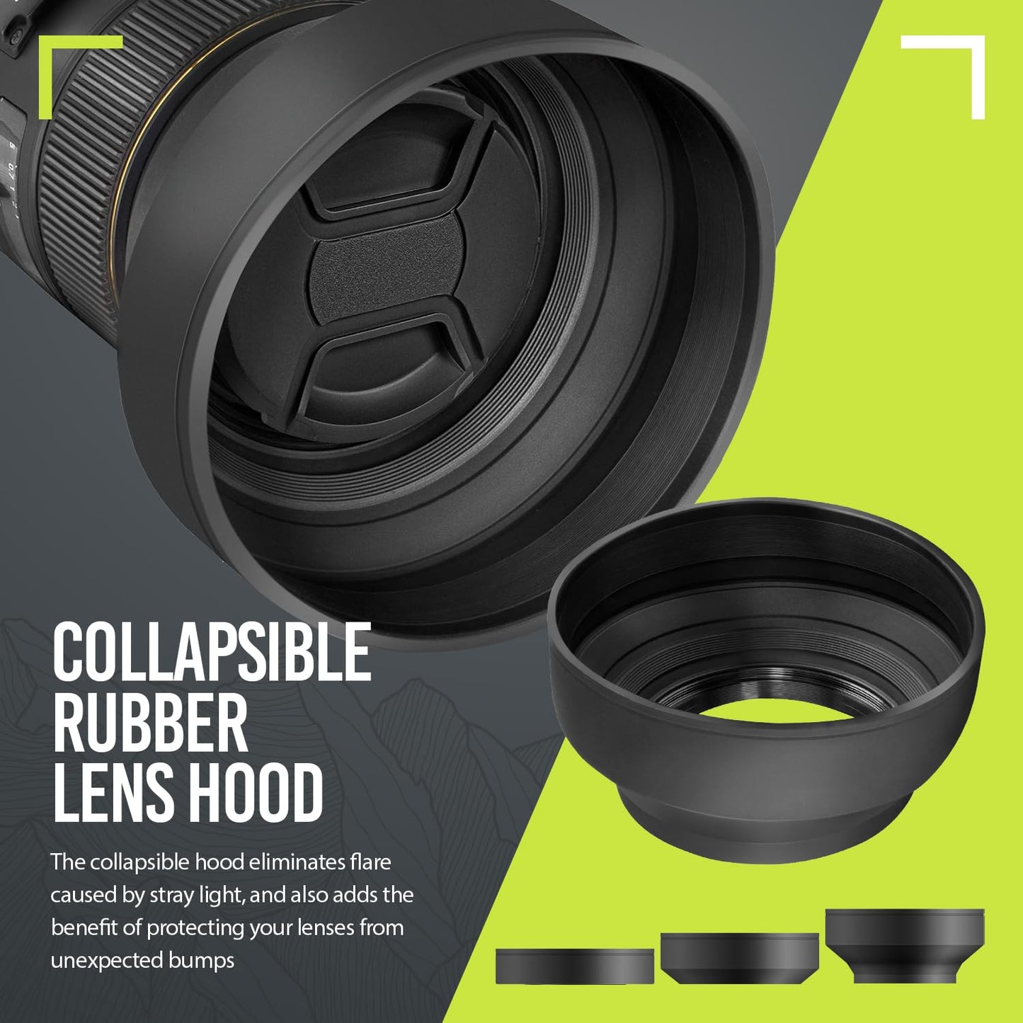 Camera Lens Kit with Wide-Angle & Telephoto Lenses, Macro Filters & Accessory Set for DSLR & Mirrorless Cameras