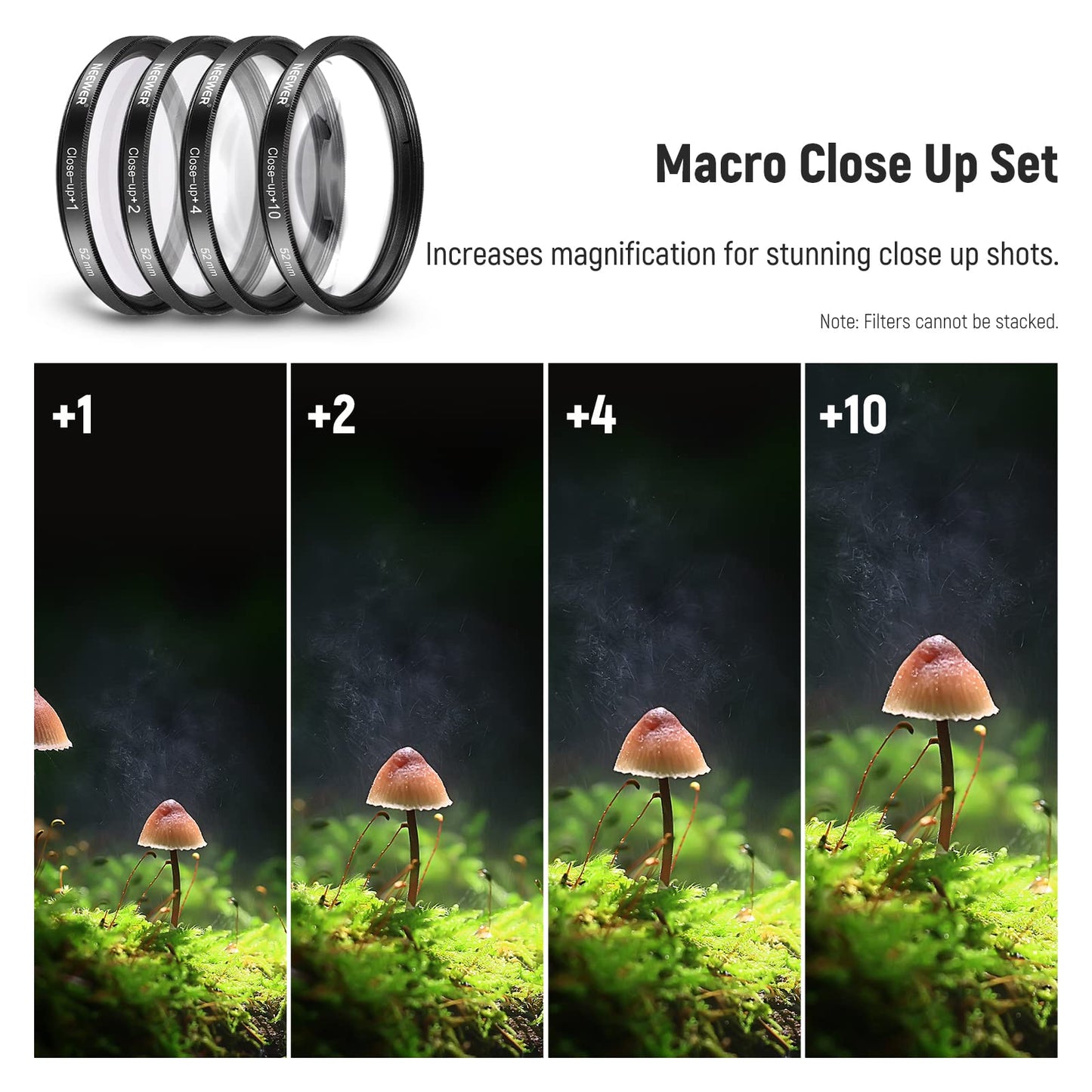 Camera Lens & Filter Kit with Wide-Angle, Telephoto & Macro Filters for Creative Photography