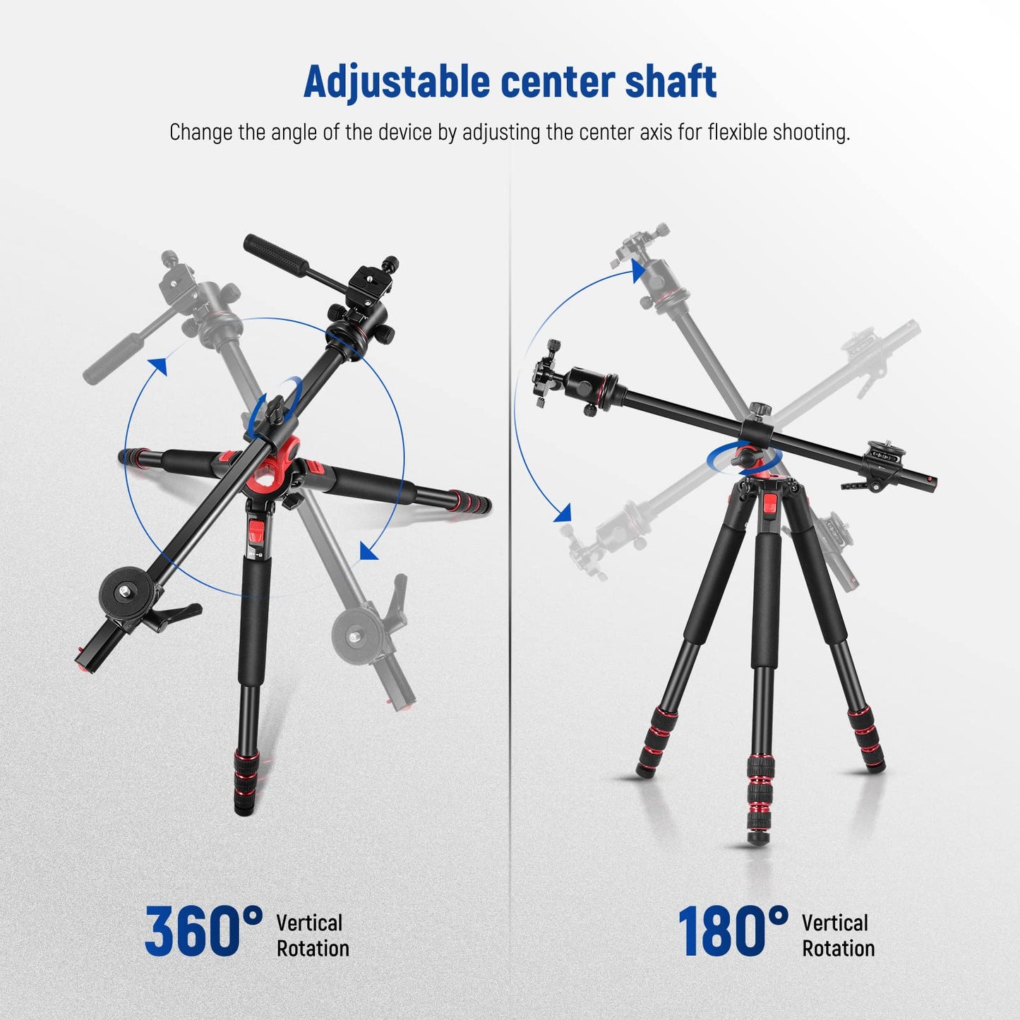 Camera Tripod & Monopod Combo for Photography & Video Stability