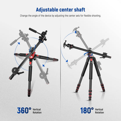 Camera Tripod & Monopod Combo for Photography & Video Stability