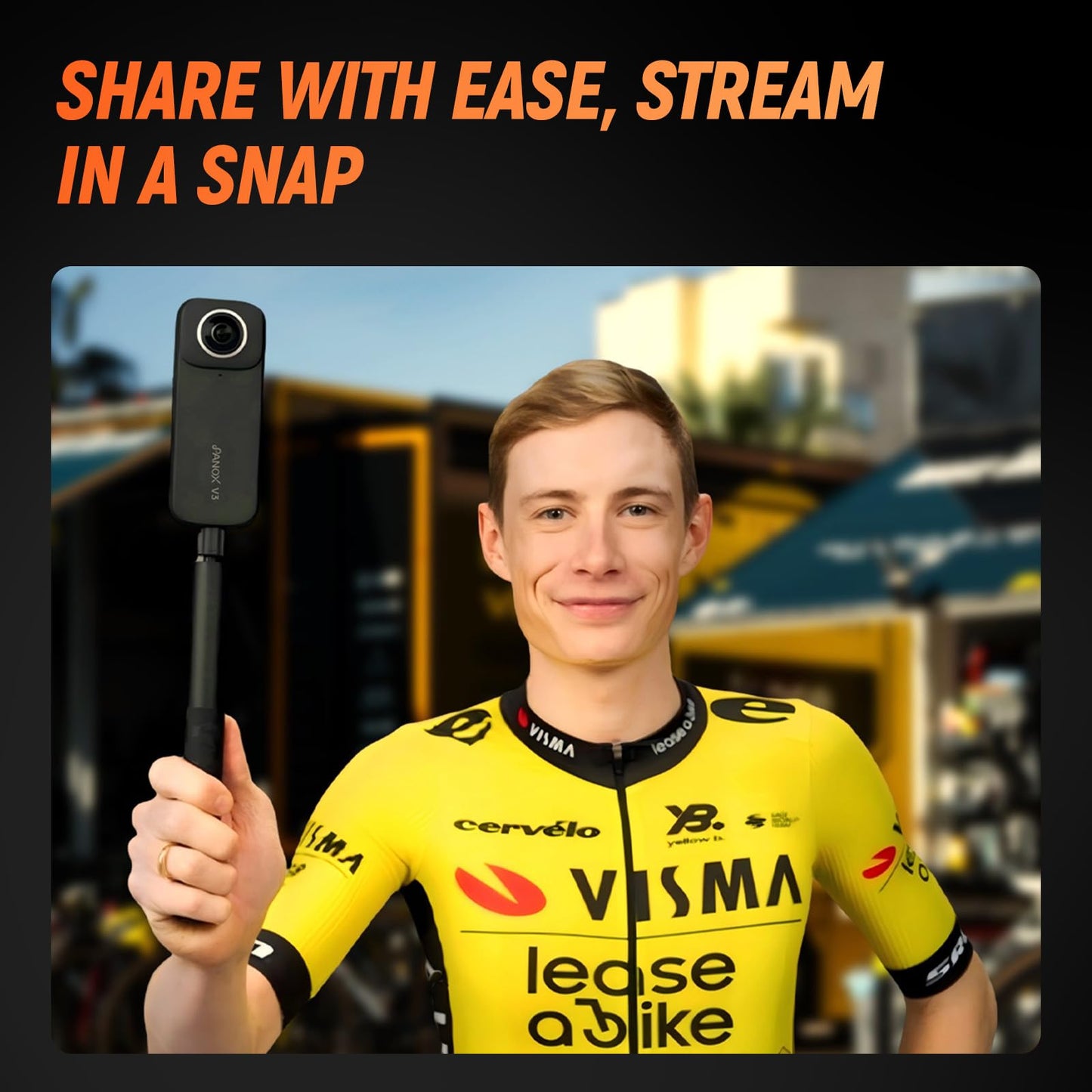 360 Action Camera with 8K Video, 12K Photo, Stabilization, GPS & Touchscreen