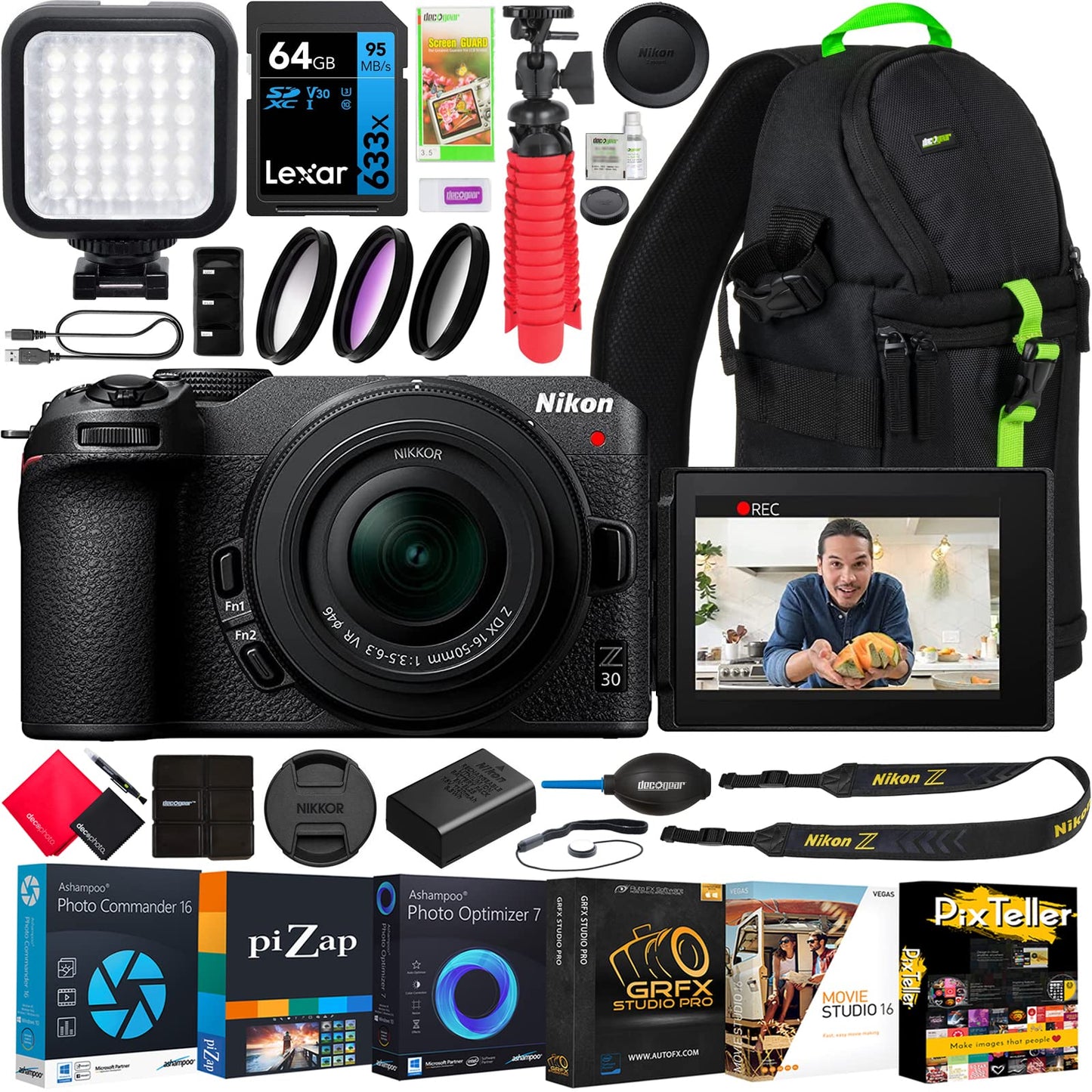 Mirrorless Camera Bundle with 4K UHD Video & DX-Format Sensor
