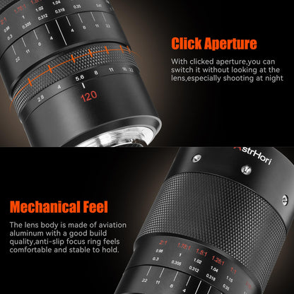 AstrHori 120mm F2.8 2X Macro Lens