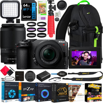 Mirrorless Camera Bundle with 4K UHD Video & DX-Format Sensor