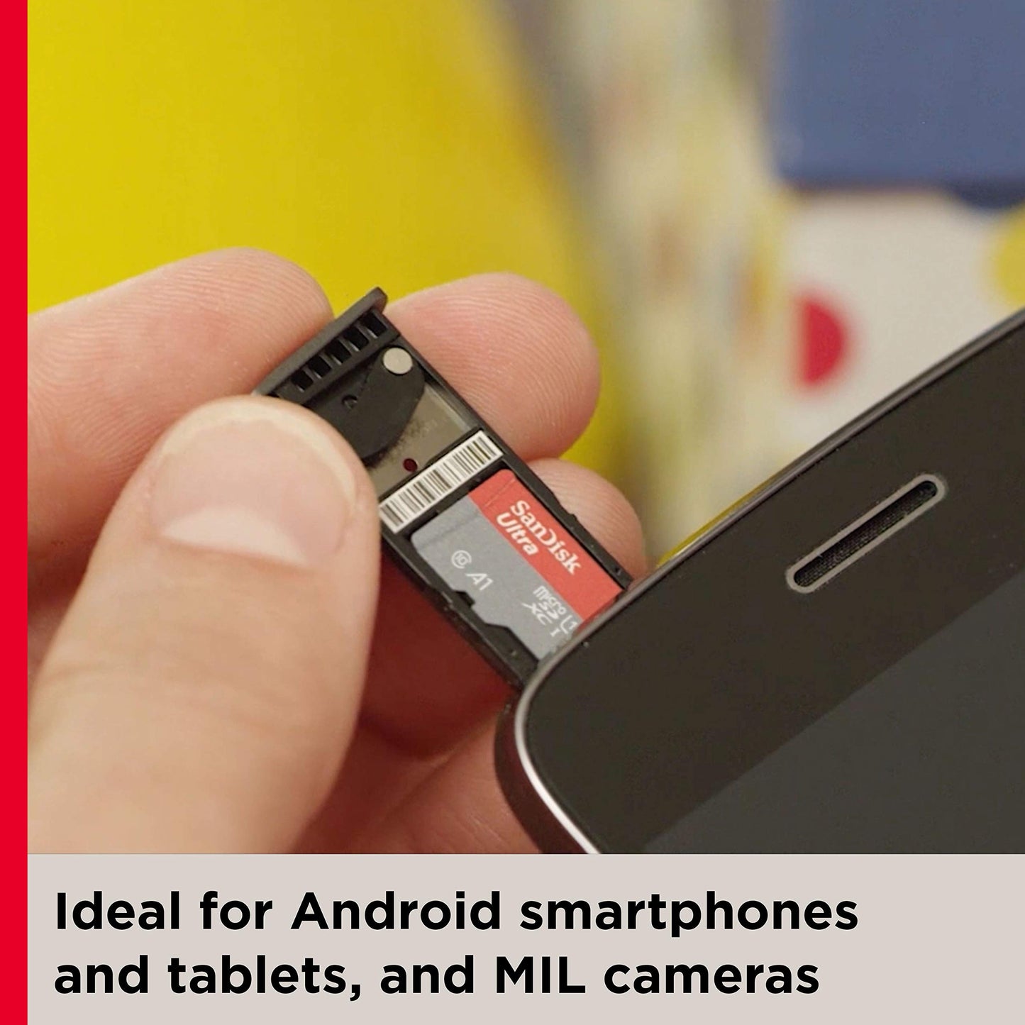 MicroSD Memory Card with Adapter, High-Speed UHS-I, Full HD & A1 Performance